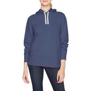 imageAmazon Essentials Womens RegularFit Brushed Back Fleece Pullover Hoodie Available in Plus SizeNavy Heather