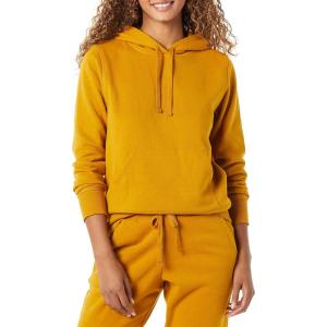 imageAmazon Essentials Womens RegularFit Brushed Back Fleece Pullover Hoodie Available in Plus SizeTobacco Brown