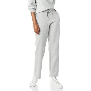 imageAmazon Essentials Womens Straight Leg Fleece Sweatpants with Drawstring Available in Plus SizeGrey Heather