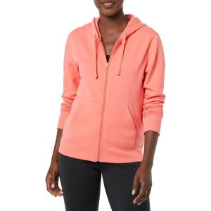 imageAmazon Essentials womens Fleece FullZip Hoodie Available in Plus SizeCoral Pink