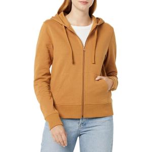 imageAmazon Essentials womens Fleece FullZip Hoodie Available in Plus SizeDark Camel