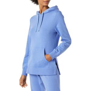 imageAmazon Essentials womens Fleece Hooded Tunic SweatshirtBlue