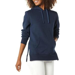 imageAmazon Essentials womens Fleece Hooded Tunic SweatshirtNavy