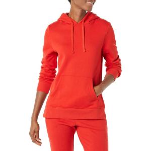 imageAmazon Essentials womens Fleece Hooded Tunic SweatshirtRed
