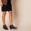 imageAmazon Essentials Womens Ankle Boots with Block HeelBlack Faux Leather