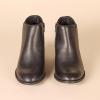 imageAmazon Essentials Womens Ankle Boots with Block HeelBlack Faux Leather