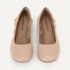 imageAmazon Essentials Womens Belice Comfortable SlipOn Ballet Flats ShoesBeige Faux Leather