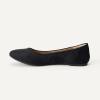 imageAmazon Essentials Womens Belice Comfortable SlipOn Ballet Flats ShoesBlack  Microsuede