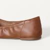 imageAmazon Essentials Womens Belice Comfortable SlipOn Ballet Flats ShoesChestnut Brown Faux Leather