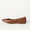 imageAmazon Essentials Womens Belice Comfortable SlipOn Ballet Flats ShoesChestnut Brown Faux Leather