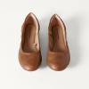imageAmazon Essentials Womens Belice Comfortable SlipOn Ballet Flats ShoesChestnut Brown Faux Leather
