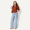 imageAmazon Essentials Womens Cotton Sateen RelaxedFit Peplum BlouseBrick Red