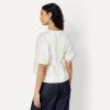 imageAmazon Essentials Womens Cotton Sateen RelaxedFit Peplum BlouseWhite