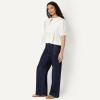 imageAmazon Essentials Womens Cotton Sateen RelaxedFit Peplum BlouseWhite