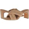 imageAmazon Essentials Womens Crossover Block Heeled Mules Sandal with Padded Straps and Memory Foam InsoleBeige Faux Microsuede
