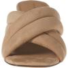 imageAmazon Essentials Womens Crossover Block Heeled Mules Sandal with Padded Straps and Memory Foam InsoleBeige Faux Microsuede