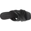 imageAmazon Essentials Womens Crossover Block Heeled Mules Sandal with Padded Straps and Memory Foam InsoleBlack Faux Leather