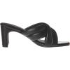 imageAmazon Essentials Womens Crossover Block Heeled Mules Sandal with Padded Straps and Memory Foam InsoleBlack Faux Leather