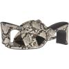 imageAmazon Essentials Womens Crossover Block Heeled Mules Sandal with Padded Straps and Memory Foam InsoleMulti Faux Snake Skin
