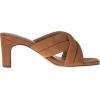 imageAmazon Essentials Womens Crossover Block Heeled Mules Sandal with Padded Straps and Memory Foam InsoleTan Faux Microsuede