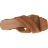 imageAmazon Essentials Womens Crossover Block Heeled Mules Sandal with Padded Straps and Memory Foam InsoleTan Faux Microsuede