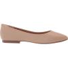 imageAmazon Essentials Womens PointedToe Ballet FlatsBeige Faux Leather