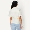 imageAmazon Essentials Womens RelaxedFit Linen Blend Wide Sleeve Shirt with Adjustable Waist BlackLight Beige