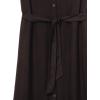 imageAmazon Essentials Womens ShortSleeve Midi Button Front Tie DressBlack