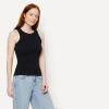 imageAmazon Essentials Womens SlimFit High Neck Ribbed TankBlack