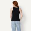 imageAmazon Essentials Womens SlimFit High Neck Ribbed TankBlack