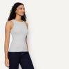 imageAmazon Essentials Womens SlimFit High Neck Ribbed TankLight Grey Heather