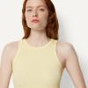 imageAmazon Essentials Womens SlimFit High Neck Ribbed TankPastel Yellow