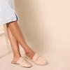 imageAmazon Essentials Womens Slip On Buckle Mule BacklessBeige Crocodile