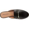 imageAmazon Essentials Womens Slip On Buckle Mule BacklessBlack Crocodile Print