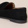 imageAmazon Essentials Womens Soft Almond Toe LoaferBlack Faux Microsuede