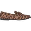 imageAmazon Essentials Womens Soft Almond Toe LoaferLeopard Faux Microsuede