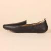 imageAmazon Essentials Womens Square Toe Soft SlipOn LoaferBlack Faux Leather