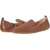 imageAmazon Essentials Womens Square Toe Soft SlipOn LoaferChestnut Brown Faux Leather