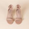 imageAmazon Essentials Womens Two Strap Ankle Strap Block Heel SandalBeige