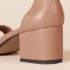 imageAmazon Essentials Womens Two Strap Ankle Strap Block Heel SandalBeige