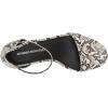 imageAmazon Essentials Womens Two Strap Ankle Strap Block Heel SandalBlack White Faux Snake Skin