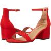 imageAmazon Essentials Womens Two Strap Ankle Strap Block Heel SandalBright Poppy Red