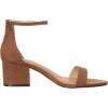 imageAmazon Essentials Womens Two Strap Ankle Strap Block Heel SandalBrown