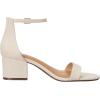 imageAmazon Essentials Womens Two Strap Ankle Strap Block Heel SandalIvory