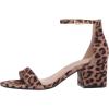 imageAmazon Essentials Womens Two Strap Ankle Strap Block Heel SandalRose Leopard