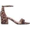 imageAmazon Essentials Womens Two Strap Ankle Strap Block Heel SandalRose Leopard
