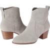imageAmazon Essentials Womens Western Ankle Boots with Block HeelLight Grey Heather Microsuede