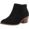 imageAmazon Essentials Womens Ankle Boots with Block HeelBlack Microsuede