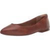 imageAmazon Essentials Womens PointedToe Ballet FlatsDark Toffee Brown
