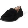 imageAmazon Essentials Womens Soft Almond Toe LoaferBlack Faux Microsuede